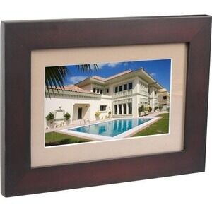 Smartparts SP72 7" Digital Photo Frame 128MB Brown Real Wood SD USB